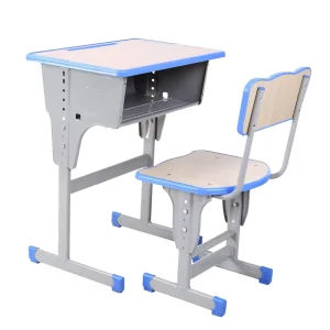 Popular Design School Furniture Double Desks and Chairs Set High School Furniture Sets Double Table and Chair for Sale