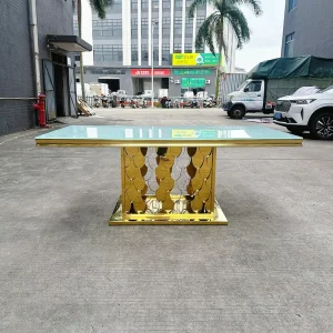 Popular Low-priced Stainless Steel Hotel Outdoor Wedding Fish Scale Sweetheart Cake Table