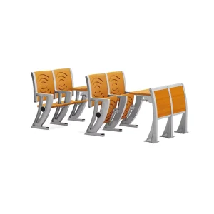 Popular Price Modern Foldable School Desk and Chair Set for University College Lecture Classroom Gym Hospital with Booknet
