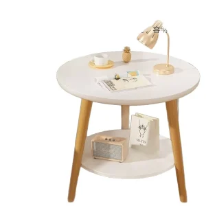 Portable Coffee Table Living Room Coffee Table Bedside Table Double-layer Side Table Light Luxury High-end Small Table