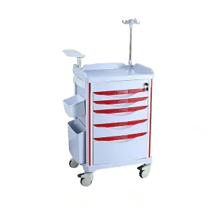 Portable First Aid Cart Medical Thickened ABS Plastic Anesthesia Medicine Box Treatment Cart Multi Function Durable Hotel