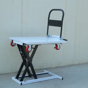 Portable Foldable Electric Hydraulic Lifting Handcart 500 kg Load Capacity Height Adjustable with Braking Device