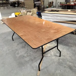 Portable Folding Modern Wooden Table for Hotel Events Outdoor Weddings & Banquets