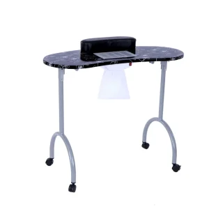 Portable Folding Station Desk Movable for Home Spa Beauty Salon Nail Salon Manicure Table