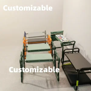 Portable Gardening Stool Versatile Garden Bench Factory Seating Kneeling Foldable Customizable Size Colors with Tools Bags