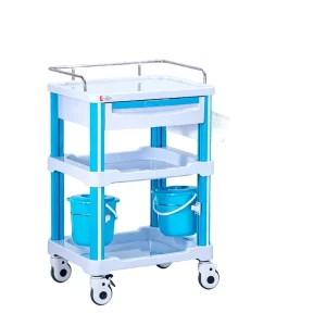 Portable Hospital Hotel Medical Aluminum Alloy ABS Plastic First Aid Cart Durable Lightweight Multi Function Workshop Use