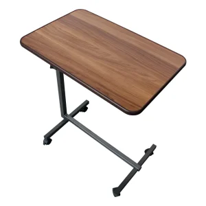 Portable Hospital Overbed Table for Dining Height Adjustable Medical Cardiac Table