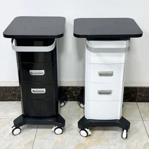 Portable Iron+ABS Spa Trolley Cart for Beauty Salon Equipment Hospital Hotel Use Heavy Duty 4 Wheel 80kg Lifting Capacity