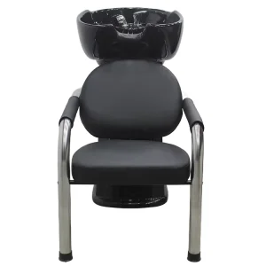 Portable Luxury Barbershop Equipment Shampoo Backwash Hair Washing Chair Shampoo Bed for Salon