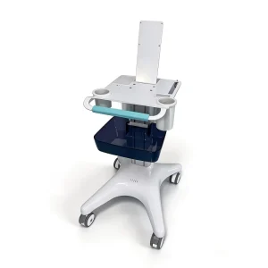 Portable M6 Plastic ECG EKG Machine Medical Computer Cart Trolley Storage Basket Cable Management Cardiology Clinic Heart