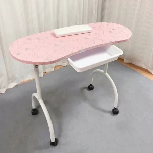Portable Manicure Nail Table Foldable Manicure Table Nail Desk Salon Table