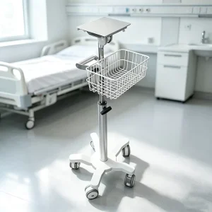 Portable Mobile Roll Stand for ECG Vital Signs Patient Monitor Hospital Medical Equipment Trolley Cart