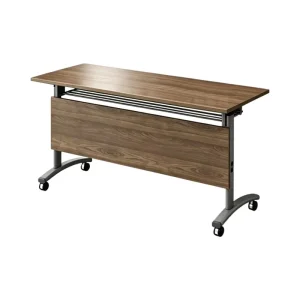 Portable Modern Wood Commercial Furniture Modular Office Desk Training Folding Table Metal Legs Meeting Rooms