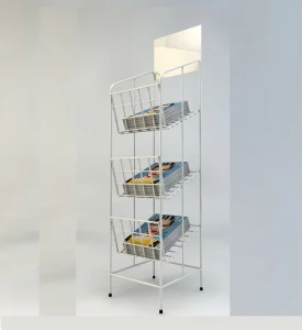 Portable Newspaper and Magazine Rack 3 Angled Shelves Magazine Stand
