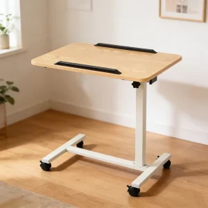 Portable Overbed Medical Table Class I Certified Hospital Ward Furniture with Metal Frame Lifetime Warranty Tech Support
