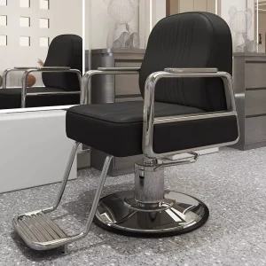 Portable Vintage Salon Hydraulic Barber Chair Hairdressing Styling Furniture for Living Room or Beauty Shop