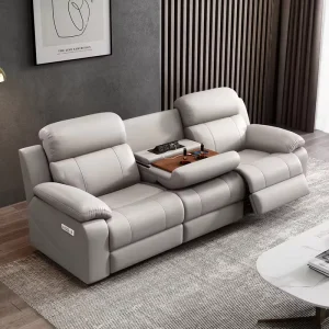 Power Reclining Sofa PU Leather Modular Living Room Furniture Set Lounge 3 Seat USB Ports Electric Recliner Couch