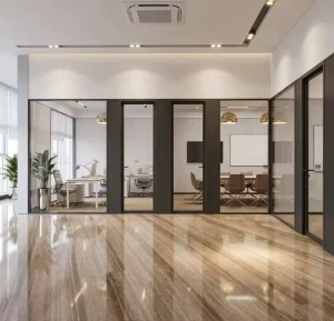 Practical Modern Interior Divider 90mm Wall Size Solid Aluminum Frame Eco Friendly Durable Southeast Asia Africa Projects Side