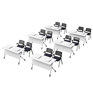 Practical Multi purpose Training Table Mobile Quiet Desk Foldable Table Simple Office Splicing Conference Table Wood New Chinese