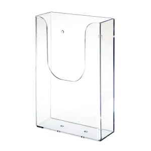 Premium Acrylic Wall Organizer Space Saving Brochure Holder and Office Reception Wall File Display Rack for Shops