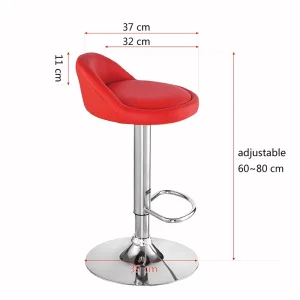Premium Bar Chair for High end Commercial Furniture Luxury Hotel Lounge Reception High Barstools with Leather Seat
