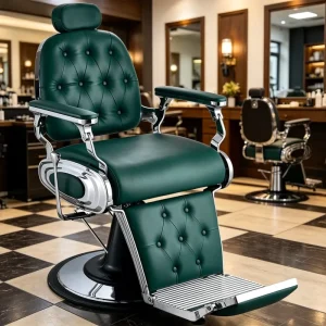 Premium Barber Chair Luxury Reclining Salon Chair for Men’s Barbershop Heavy Duty Oil Head Styling Chair for Hair Salon