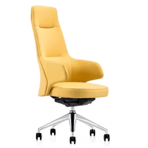 Premium Ergonomic Leather Executive Office Chair High Density Sponge Sewing Process Mute Casters Swivel Design for Office Home