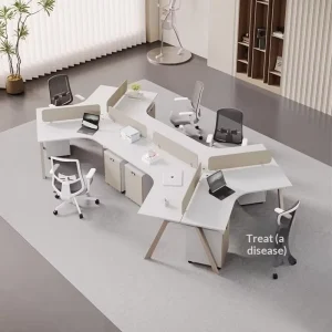 Premium Glass Top Office Workstation Desk and Office Table with Modern Office Furniture for Office