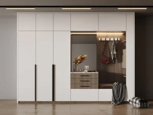 Premium Large Capacity Multi Layer Shoe Cabinet with Drawers for Hotel and Public Lobby Layout