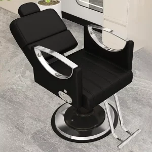 Premium Leather Heavy Duty Hydraulic Adjustable Reclining Barber Chair 360 Degree Rotation Beauty Salon