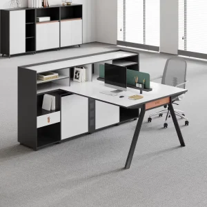 Premium Modern Office Workstation Chair and Desk Set with Extendable Laptop Table Convertible Design Wooden Panel Construction