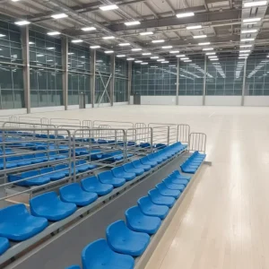 Premium Modern Retractable Bleacher Plastic Frame Foldable Commercial Theater Furniture Manual Concert Halls Stadiums