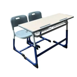 Premium Modern School Furniture Study Table Chair for College Students Heavy Duty Metal Durable for Heavy Books Laptops
