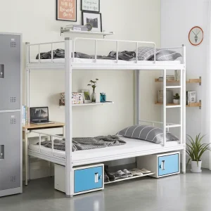 Premium Modern Steel Bunk Beds for Dormitories School Apartments Hospital & Bedroom Knock down Structure Customizable Sizes