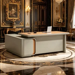 Premium Office Desk Luxury Spacious Commercial Office Desk with Integrated Desk Organizer Office for Corporate Use