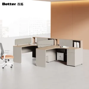 Premium Office Workstation Desk with Modular Cubicle and Modern Furniture for 2/4/6/8 Person Office Desk