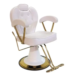 Premium PU Leather 360 Swivel Hair Styling Chair Professional Hydraulic Pump Height Adjustable Comfortable Reclining Barber