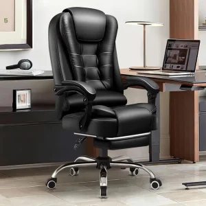 Premium Quality Modern Office Chair Ergonomic Leather PU Revolving 7 Day Shipping Lumbar Support Mesh Contemporary Foam Nylon