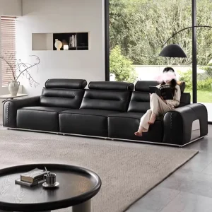 Premium Selection Modern Minimalist Leather Modular Design Straight Design Sofa Direct Sales Bulk Supply Foshan Factory Supply