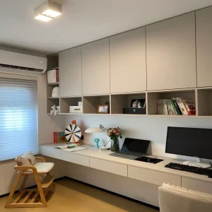 Premium Solid Timber Custom Bookcase Writing Desk for Villa Study Home Office Personal Working Space Use