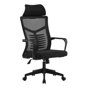 Price Breathable Mesh Fabric Manager Staff Waist Support Office Chair with Headrest Swivel Lift Function
