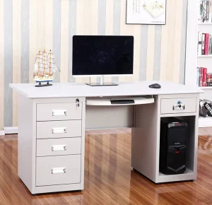 Price Cold Rolled Steel Desk Office Table Executive Office Desk with 5 Drawers