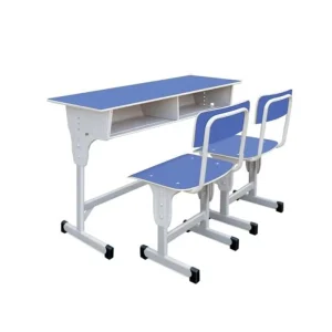 Price Good Quality Kids Desk and Chair Set Classroom Furniture School Children Plastic Rectangle Table and Chair for Sale