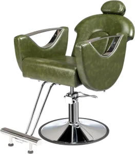 Price Modern Leather Recline Chrome Base Steel Footrest Barber Salon Spa Equipment Styling Chairs