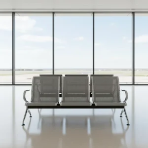 Price Public Waiting Chair Stainless Steel Tandem 3 Seater Gang Bench for Airport Hospital Park Wait Areas
