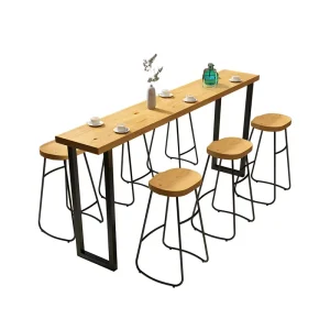 Price bar Furniture Industrial Cafe Wooden bar Table and Stools bar Table and Chairs