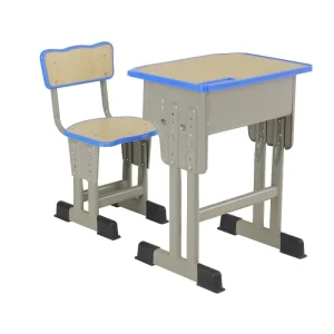 Primary School Classroom Desk and Chair Set Metal Eco friendly Adjustable Height Modern School Furniture Student Table Chairs