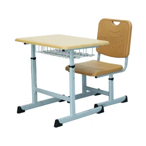 Primary School Desk and Chair Set Height Adjustable Student Desk and Chair for Children