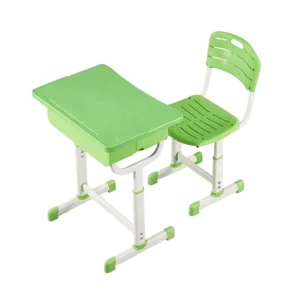 Primary School Furniture Classroom Single Student Adjustable Child’s School Study Writing Tables Kids Desk and Chair Set