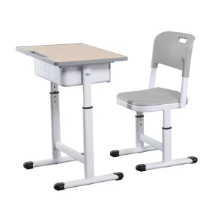 Primary School Secondary School Student Table Classroom Furniture Height Adjustable Luxury Desk and Chair Set